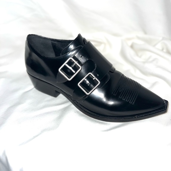 All Saints Silva Monk Strap Brogue - Picture 4 of 8